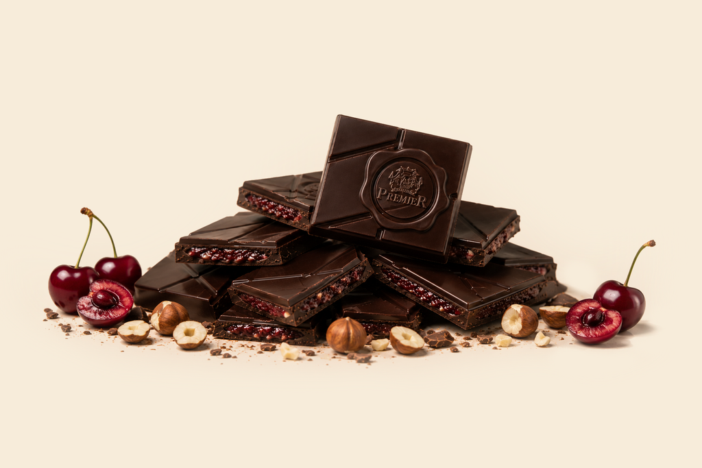 Dark Chocolate with Cherry & Hazelnut