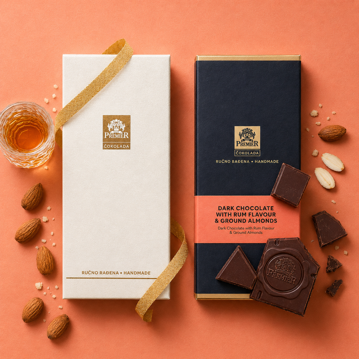 Dark Chocolate with Rum & Almond