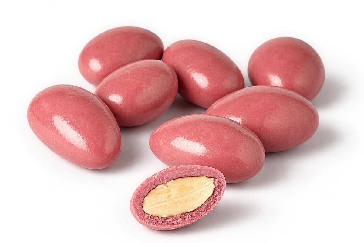 Almond in Ruby Chocolate Dragee