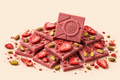 Ruby Chocolate with Strawberry & Pistachio
